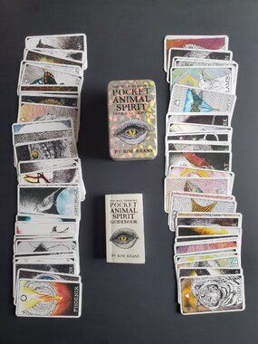 Animal Spirit Tarot Deck & Guidebook - Comes in Metal Iridenscent Tin